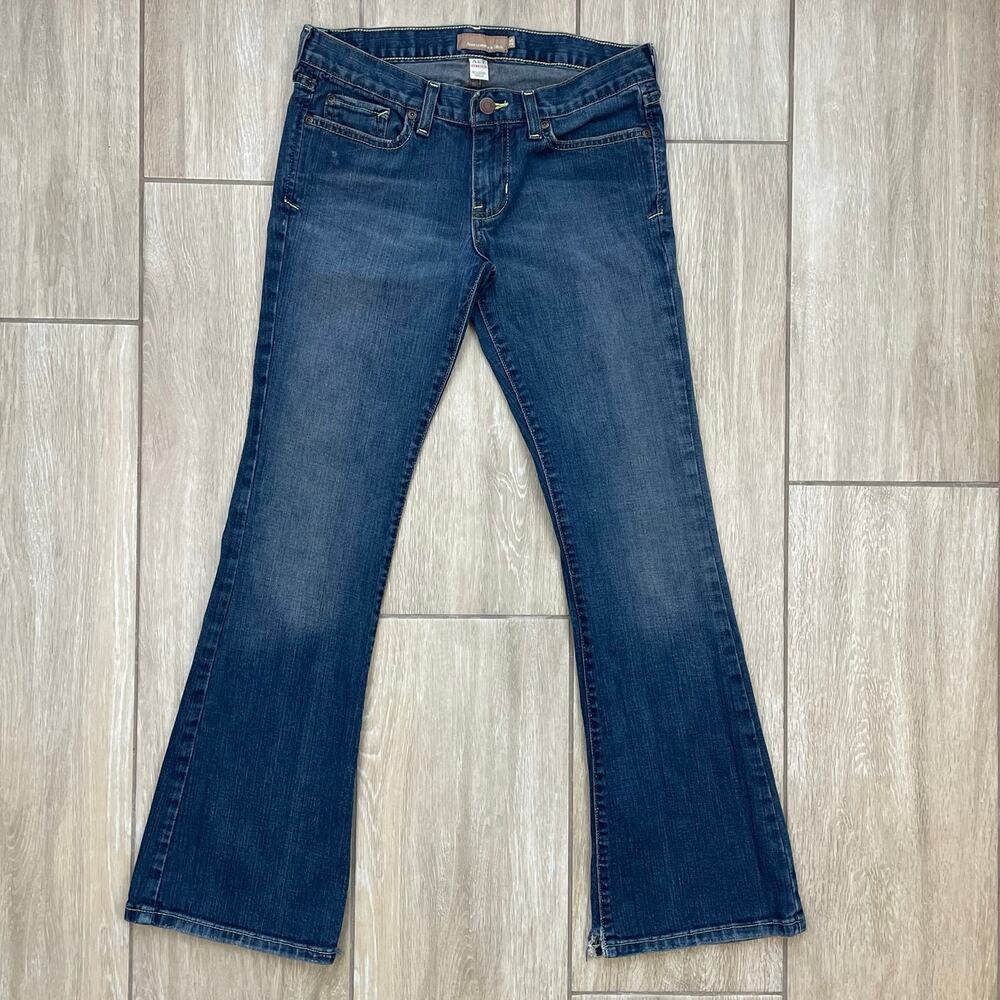 Vintage Y2K Abercrombie & Fitch Low Rise Flare Jeans Women 2S Stretch Denim